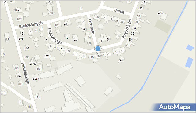 Kolbuszowa, Rządzkiego Józefa, 18, mapa Kolbuszowa