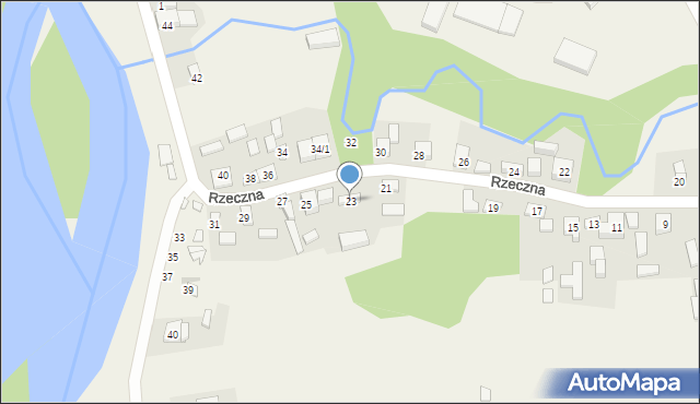 Konopnica, Rzeczna, 23, mapa Konopnica