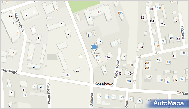 Kosakowo, Rzemieślnicza, 6, mapa Kosakowo