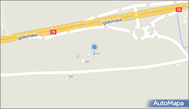 Kraków, Rzepakowa, 2f, mapa Krakowa