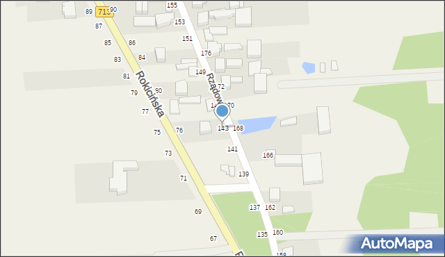 Kurowice, Rządowa, 143, mapa Kurowice