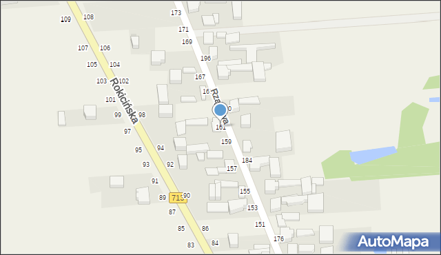 Kurowice, Rządowa, 161, mapa Kurowice