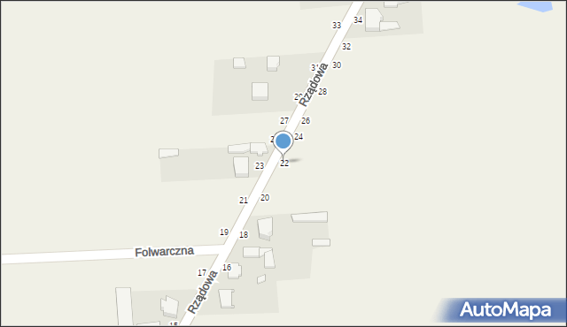 Kurowice, Rządowa, 22, mapa Kurowice