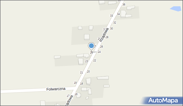 Kurowice, Rządowa, 25, mapa Kurowice