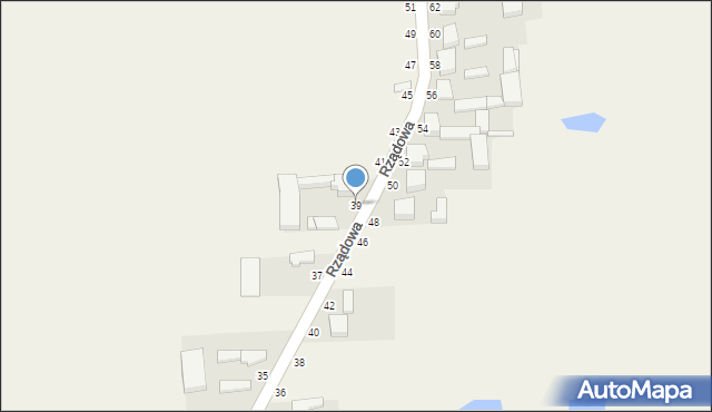 Kurowice, Rządowa, 39, mapa Kurowice