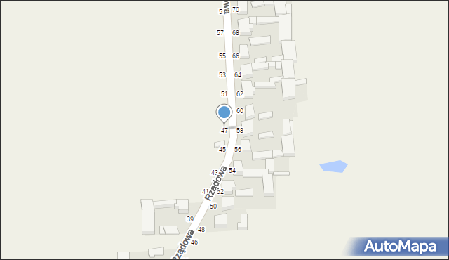 Kurowice, Rządowa, 47, mapa Kurowice