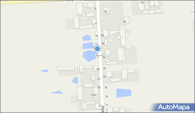 Kurowice, Rządowa, 71, mapa Kurowice