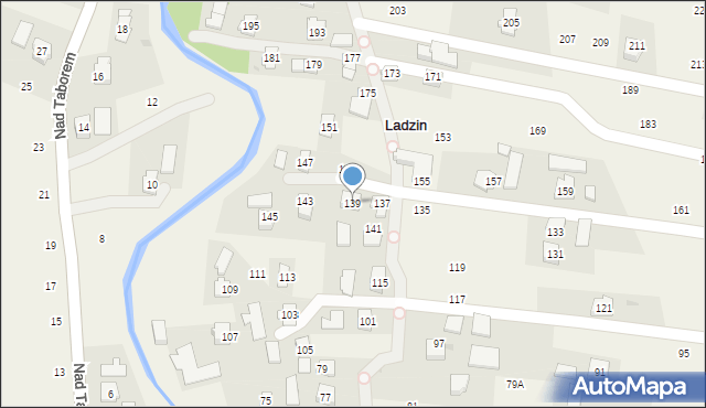 Ladzin, Rzeszowska, 139, mapa Ladzin