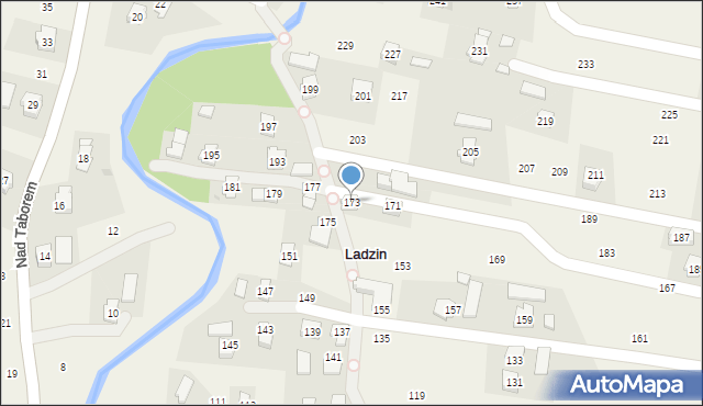 Ladzin, Rzeszowska, 173, mapa Ladzin