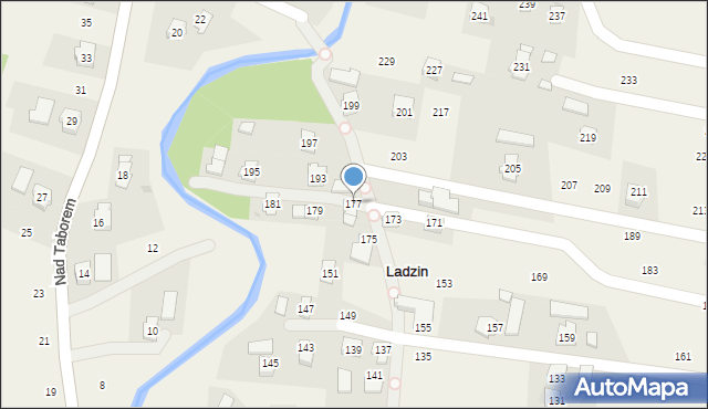 Ladzin, Rzeszowska, 177, mapa Ladzin