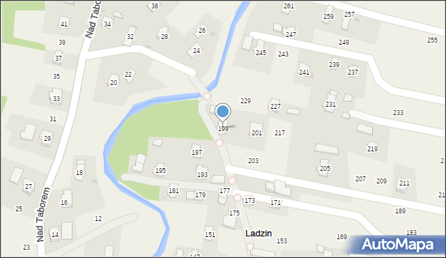 Ladzin, Rzeszowska, 199, mapa Ladzin