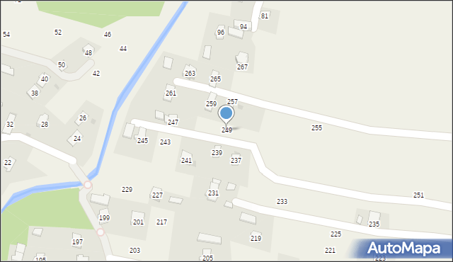 Ladzin, Rzeszowska, 249, mapa Ladzin