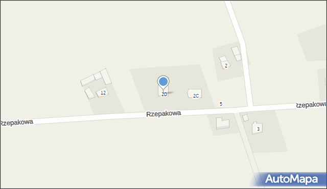 Leszcz, Rzepakowa, 2D, mapa Leszcz