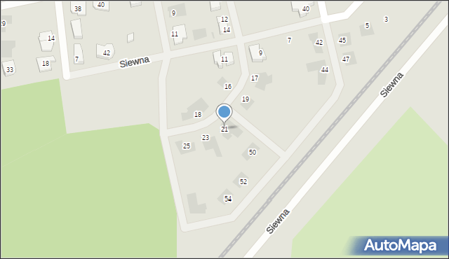 Leszno, Rzepakowa, 21, mapa Leszno