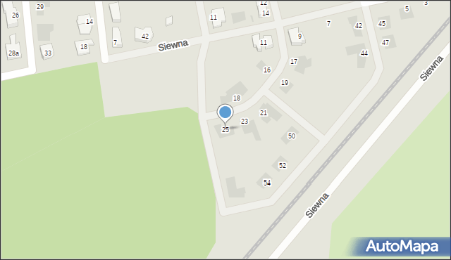 Leszno, Rzepakowa, 25, mapa Leszno