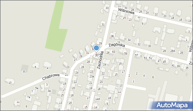 Łowicz, Rzemieślnicza, 30, mapa Łowicza