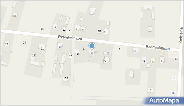 Makowiec, Rzemieślnicza, 11, mapa Makowiec