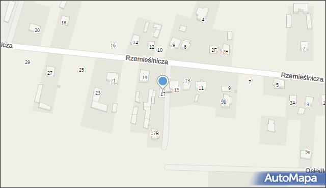 Makowiec, Rzemieślnicza, 17, mapa Makowiec