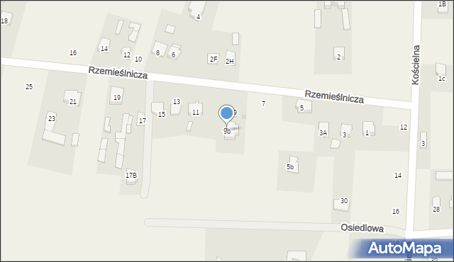 Makowiec, Rzemieślnicza, 9b, mapa Makowiec