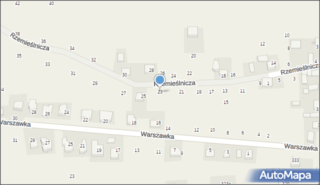 Michałowice, Rzemieślnicza, 23, mapa Michałowice