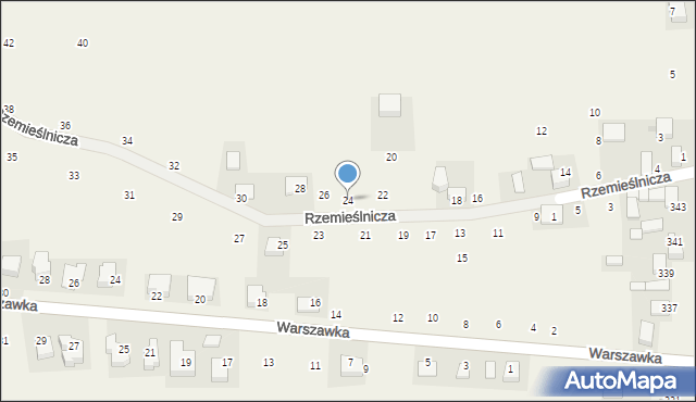 Michałowice, Rzemieślnicza, 24, mapa Michałowice