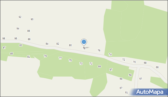 Michałowice, Rzemieślnicza, 78, mapa Michałowice