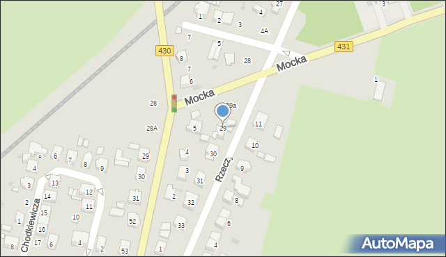 Mosina, Rzeczypospolitej Mosińskiej, 29, mapa Mosina