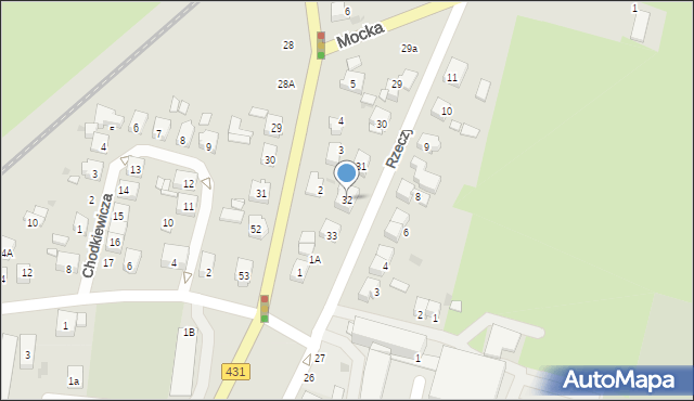 Mosina, Rzeczypospolitej Mosińskiej, 32, mapa Mosina