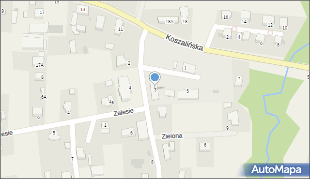 Mścice, Rzemieślnicza, 3, mapa Mścice