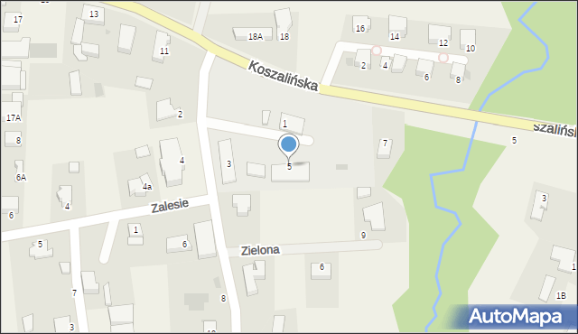 Mścice, Rzemieślnicza, 5, mapa Mścice