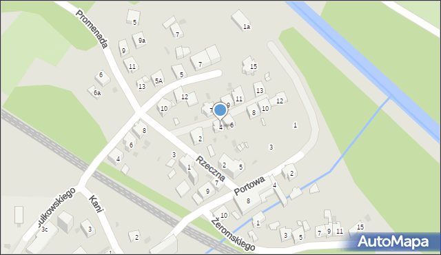 Mysłowice, Rzeczna, 4, mapa Mysłowice