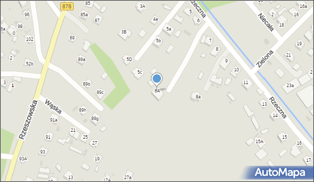 Nisko, Rzeczna, 6A, mapa Nisko