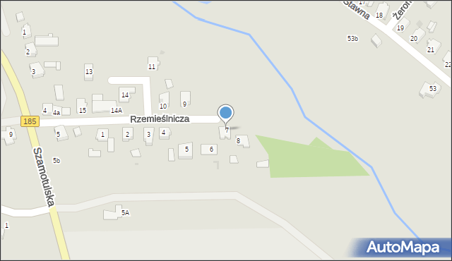 Obrzycko, Rzemieślnicza, 7, mapa Obrzycko