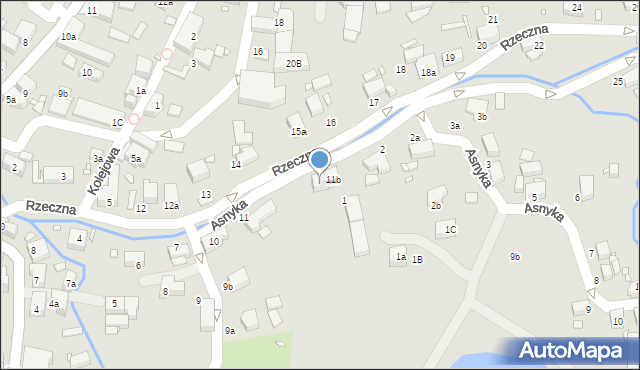 Olszyna, Rzeczna, 11c, mapa Olszyna