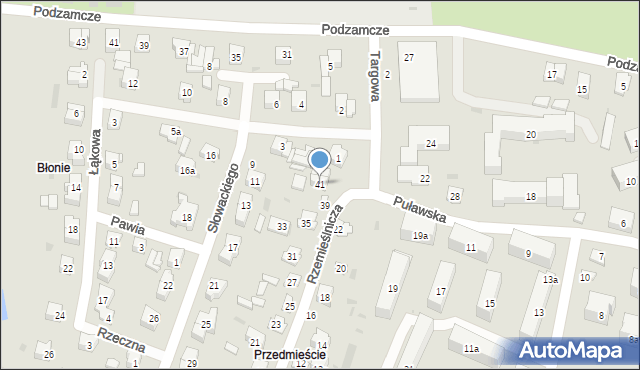 Opole Lubelskie, Rzemieślnicza, 41, mapa Opole Lubelskie