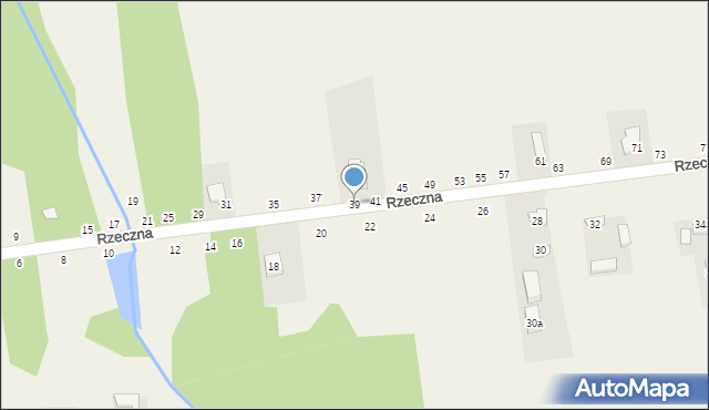 Orońsko, Rzeczna, 39, mapa Orońsko