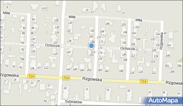 Pabianice, Rzgowska, 154, mapa Pabianic