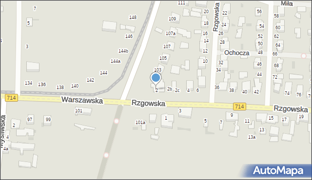 Pabianice, Rzgowska, 2, mapa Pabianic