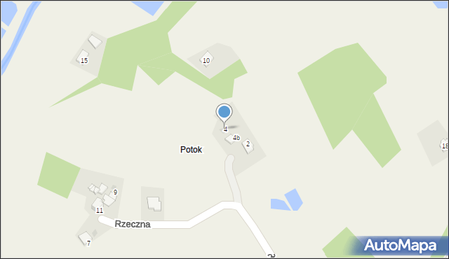 Pielgrzymowice, Rzeczna, 4, mapa Pielgrzymowice