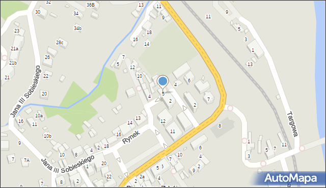 Piwniczna-Zdrój, Rzeszutka Ludwika, 5, mapa Piwniczna-Zdrój