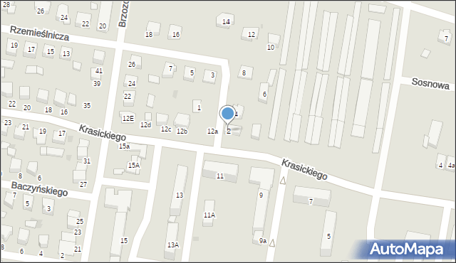 Poddębice, Rzemieślnicza, 2, mapa Poddębice