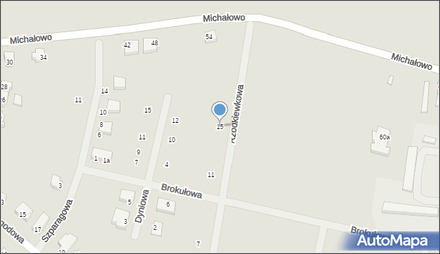 Poznań, Rzodkiewkowa, 15, mapa Poznania