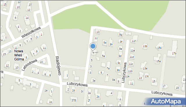 Poznań, Rzewieniowa, 7, mapa Poznania