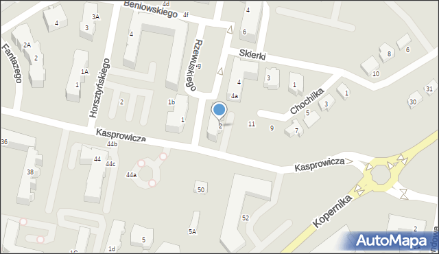 Pruszcz Gdański, Rzewuskiego Wacława, 2, mapa Pruszcz Gdański