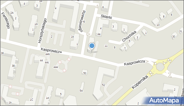 Pruszcz Gdański, Rzewuskiego Wacława, 2b, mapa Pruszcz Gdański