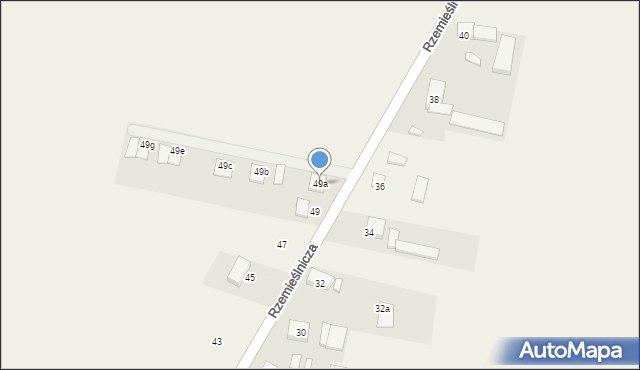 Przemęt, Rzemieślnicza, 49a, mapa Przemęt