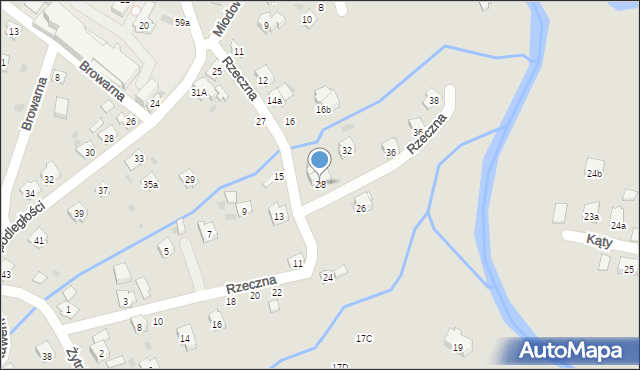 Przeworsk, Rzeczna, 28, mapa Przeworsk