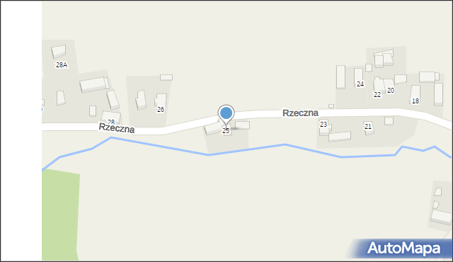 Przybymierz, Rzeczna, 25, mapa Przybymierz