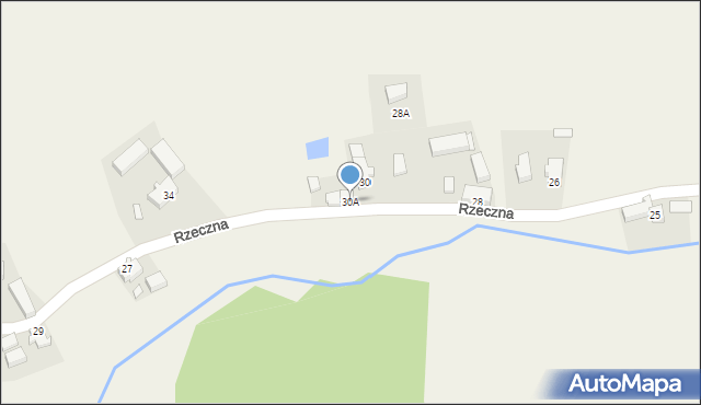 Przybymierz, Rzeczna, 30A, mapa Przybymierz