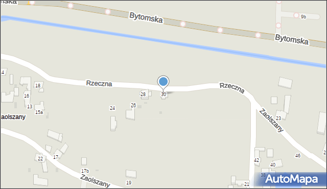 Pyskowice, Rzeczna, 30, mapa Pyskowice